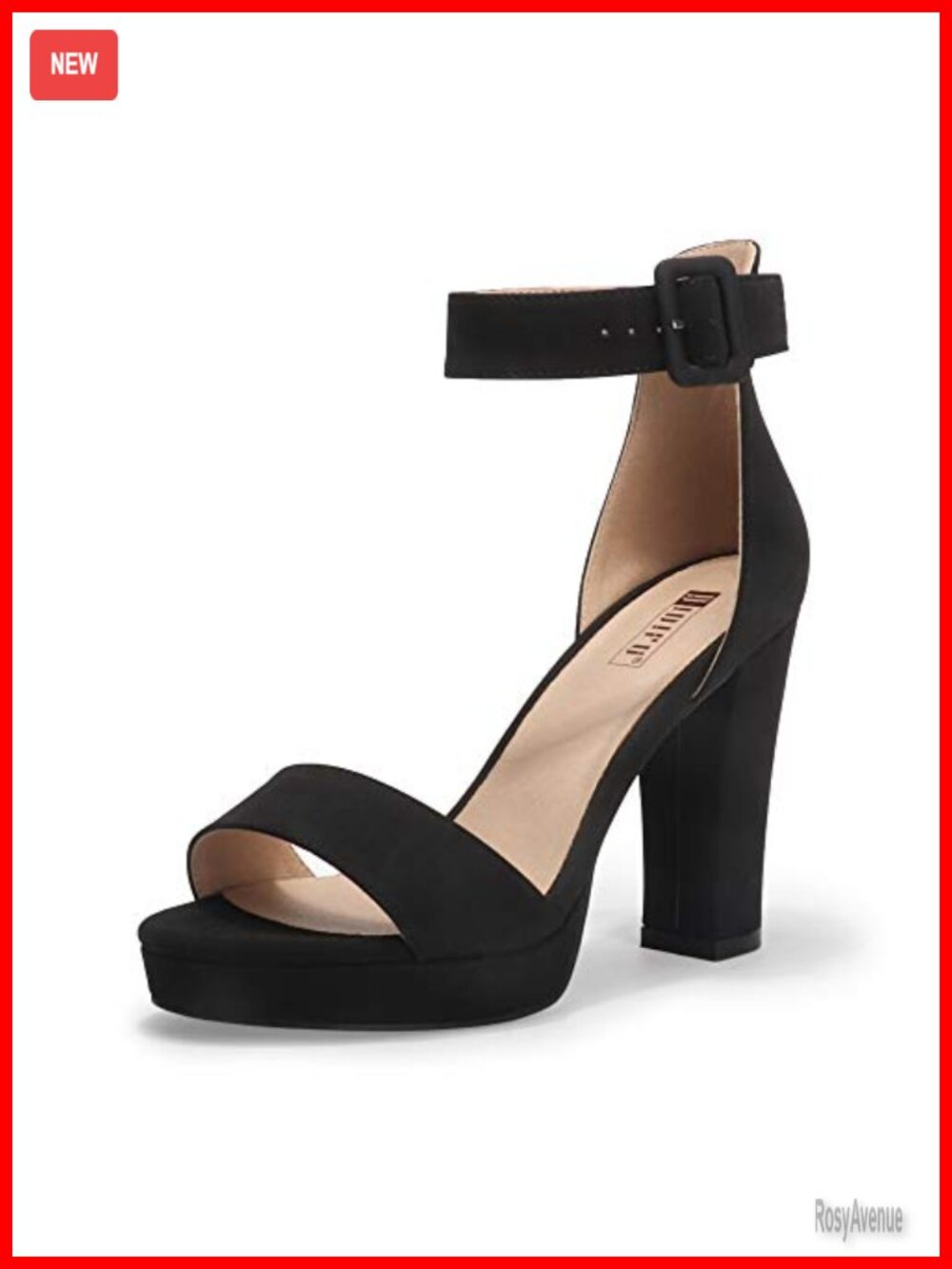 Women's Platform Chunky High Heels Open Toe Ankle Strap Dress Sandals